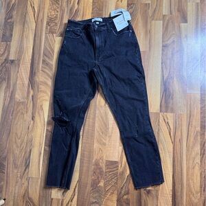 NWT Abercrombie & Fitch Curve Love Black Denim Skinny Jeans